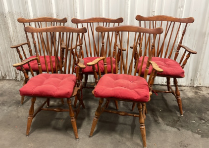 (5) Wooden Chairs