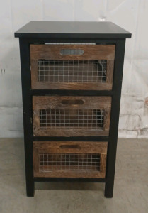 (1) Side Table Storage Container