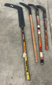 (4) Hockey Sticks