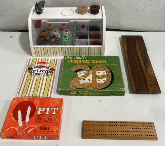 (4) Assorted Board Games (1) Play Ice Cream Counter