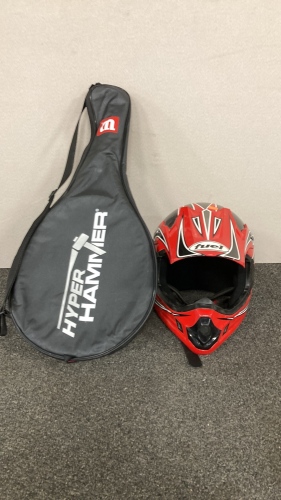 Helmet & Racket