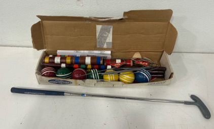 (1) Croquet Set (1) Putter