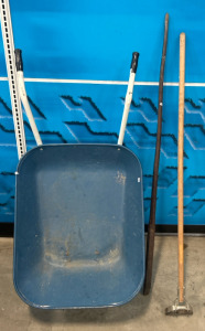 (1) Wheelbarrow (1) Digging Bar (1) Hoe