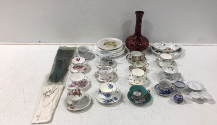 Teacup Collection, Large Vase & More