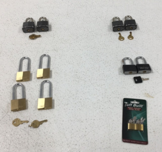 (10) Master Locks & (2) Suitcase Locks