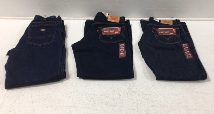 (2) Pair Levi&rsquo;s Jeans, (1) Pair Dickies Jeans