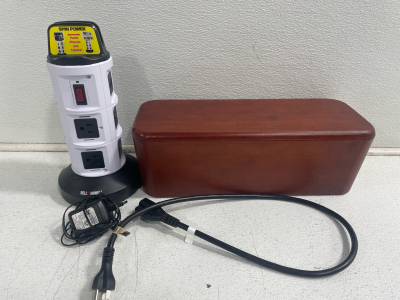 Cable Box Surge Protector Cover, Bell and Howell Spin Power, (2) Miscellaneous Cords