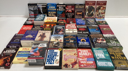 (40) Assorted Books on Tape
