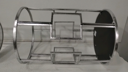 (2) Mirrored Side Tables, (1) 20" (2) 22"