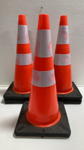 (5) Orange Reflective Traffic Cones