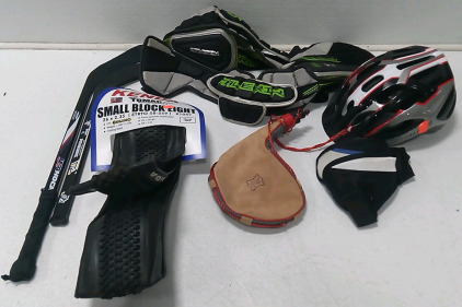 (1) Kenda Small Block Eight Front or Rear Tire (1) Waterskin (1) Bike Helmet & More