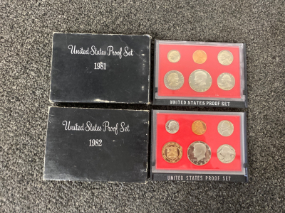 1981 &1982 United States Proof Set