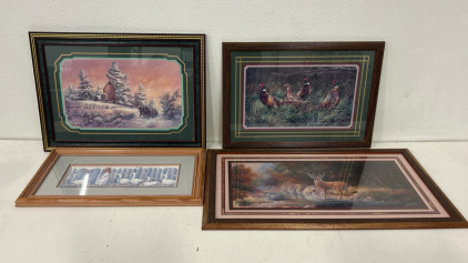(4) Pictures In Frames