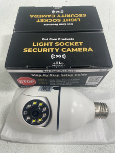 (2) Dot Com Light Bulb Security Cameras