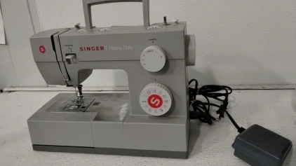 Singer Heavy Duty Sewing Machine, New Home Deluxe Sewing machine With Emergency Food Bucket.
