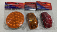 (4) Rain-X Glass Cleaner, (4) LED Cool White Flexible Strips, (4) Ozium Air Sanitizers, (1) 4” Round Amber Warning Light, (4) 4” Combination Clearance Marker Lights - 2