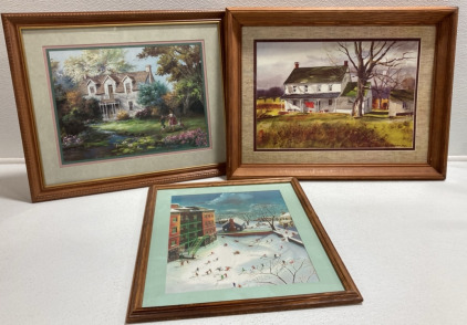 (3) Frames House/Home Prints