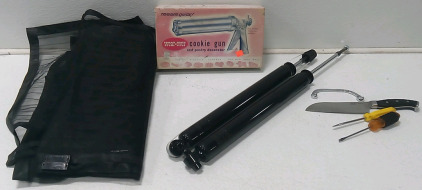 (1) Wear-Ever Cookie Gun and Pastry Decorator (2) ECCPP Premium Shock Absorber & More