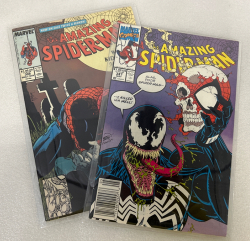 (2) AMAZING SPIDER-MAN COMICS #308 AND 347 IN GREAT CONDITION