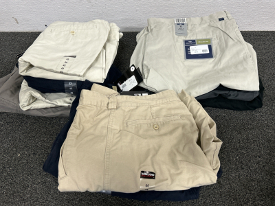 LIKE NEW DOCKERS AND KIRKLAND MENS SHORTS (8 SIZE 42, 2 SIZE 44)