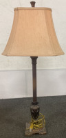 TABLE LAMPS 31.5” (ONE MISSING HARP, BOTH TURN ON) - 2