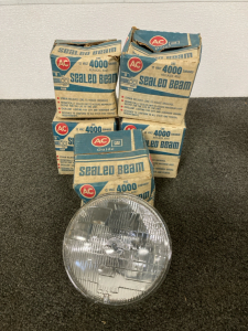 (6) 4000 SEALED BEAM AUTOMOTIVE HEADLIGHTS, 12V