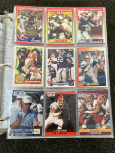 FOOTBALL CARD BINDER