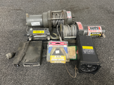 (2) WINCHES, STATIC AIR TEMPNINDICATOR, AND MORE