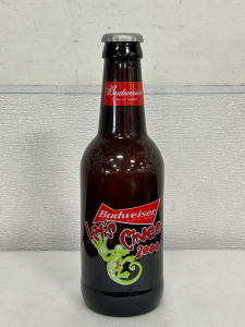 14-1/2" TALL COLLECTIBLE BUDWEISER GLASS BOTTLE