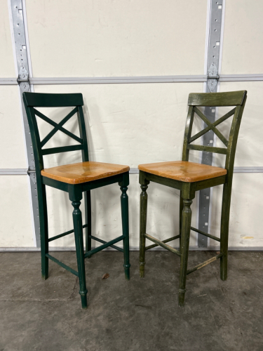 (4) BARSTOOLS (2) TALL AND (2) SHORT