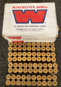 (80) COUNT WINCHESTER 375 H&H MAGNUM SPRENGT/UNPRIMED SHELLCASES