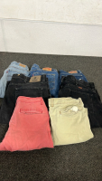 MUTI- SIZED LEVI PANTS, WRANGLER, RUSTLER PANTS AND MORE