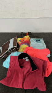 COLUMBIA VEST, KAVU SWEATER, OGIO BAG, TIE- DYE SWEATER AND MORE