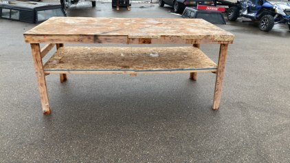 WORK TABLE/SHOP BENCH. 8’X4’X32”