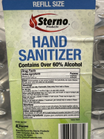 4-1 GALLON JUGS UNOPENED STERNO HAND SANITIZER (60% ALCOHOL) - 2