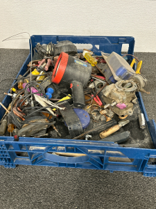 FLAT OF VARIOUS TOOLS, HARDWARE AND MORE