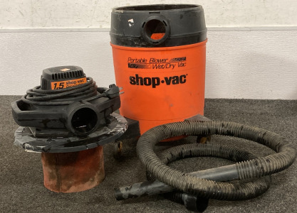 SHOPVAC WET DRY PORTABLE BLOWER WITH HOSE (WORKS)