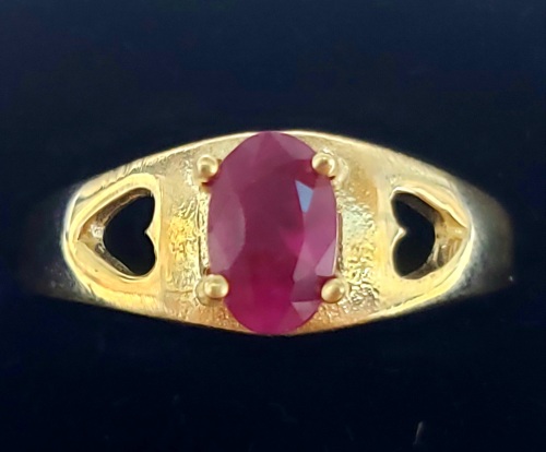 $1190 10K Ruby(0.5ct) Ring