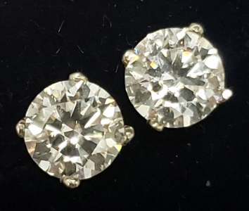 $1000 14K Moissanite(1ct) Earrings