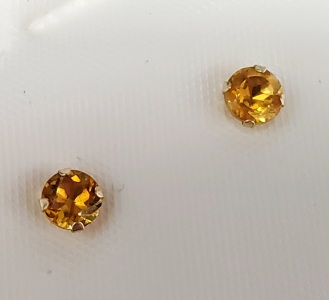 $140 10K Citrine(0.5ct) Earrings