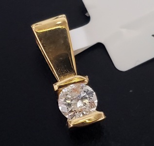 $1460 14K Diamond(0.25ct) Pendant