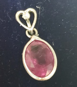 $400 14K Ruby Pendant