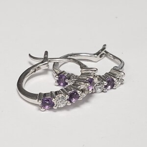 $80 10K Amethyst Earrings