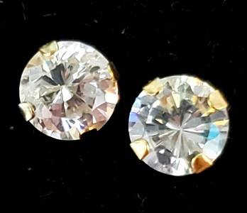 $120 14K CZ Earrings