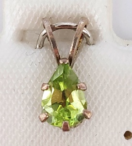 $100 Silver Peridot(0.6ct) Pendant