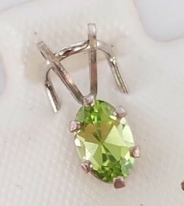 $120 Silver Peridot Pendant