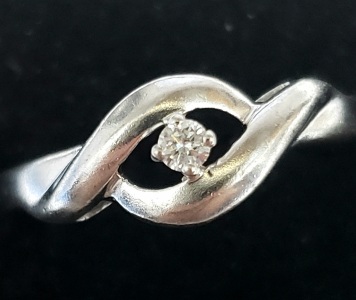 $360 Silver Diamond(0.04ct) Ring