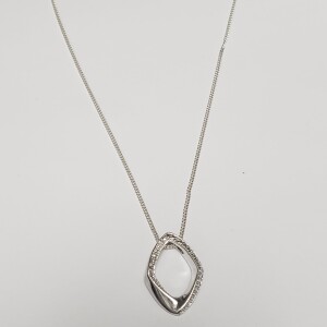 $200 Silver Diamond Necklace