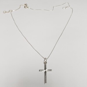 $60 Silver Cross Necklace
