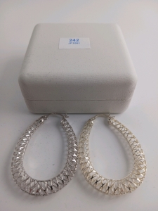 .925 Silver Hoop Earrings